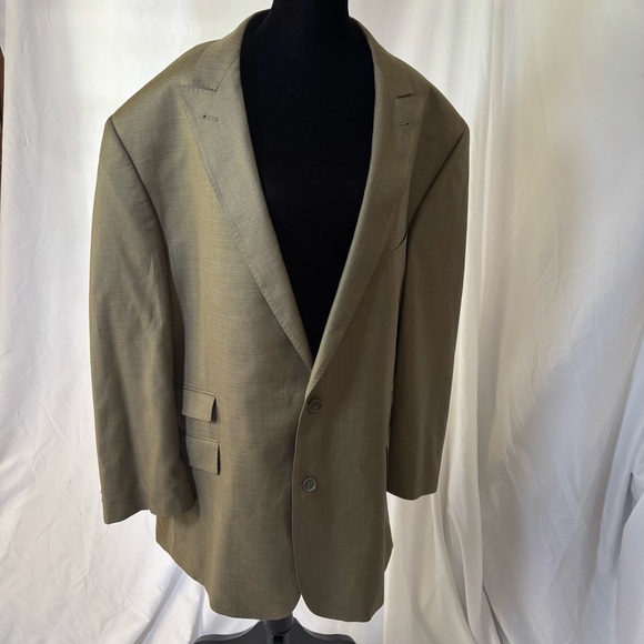 RARE Earvin Magic‎ Johnson Men's Tan Blazer Size 52R - Picture 9 of 9